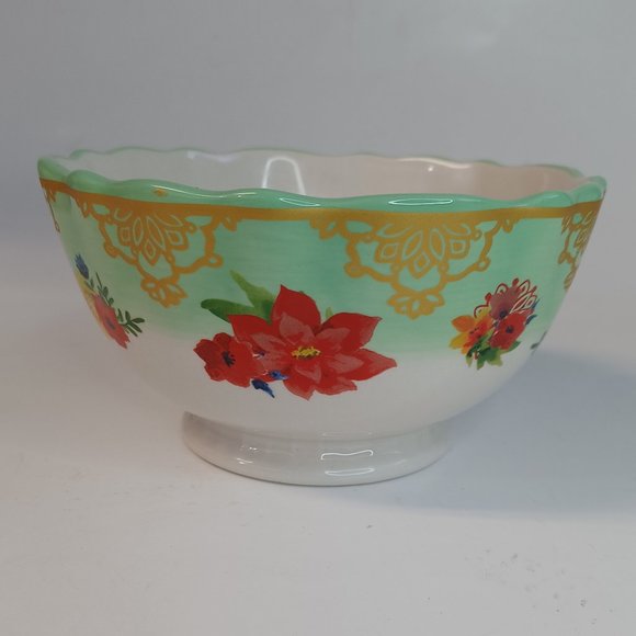 The Pioneer Woman Other - Pioneer Woman Winter Bouquet Floral Stoneware Bowl NEW